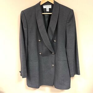 - Vintage Rena Rowen grey double breasted jacket.  12